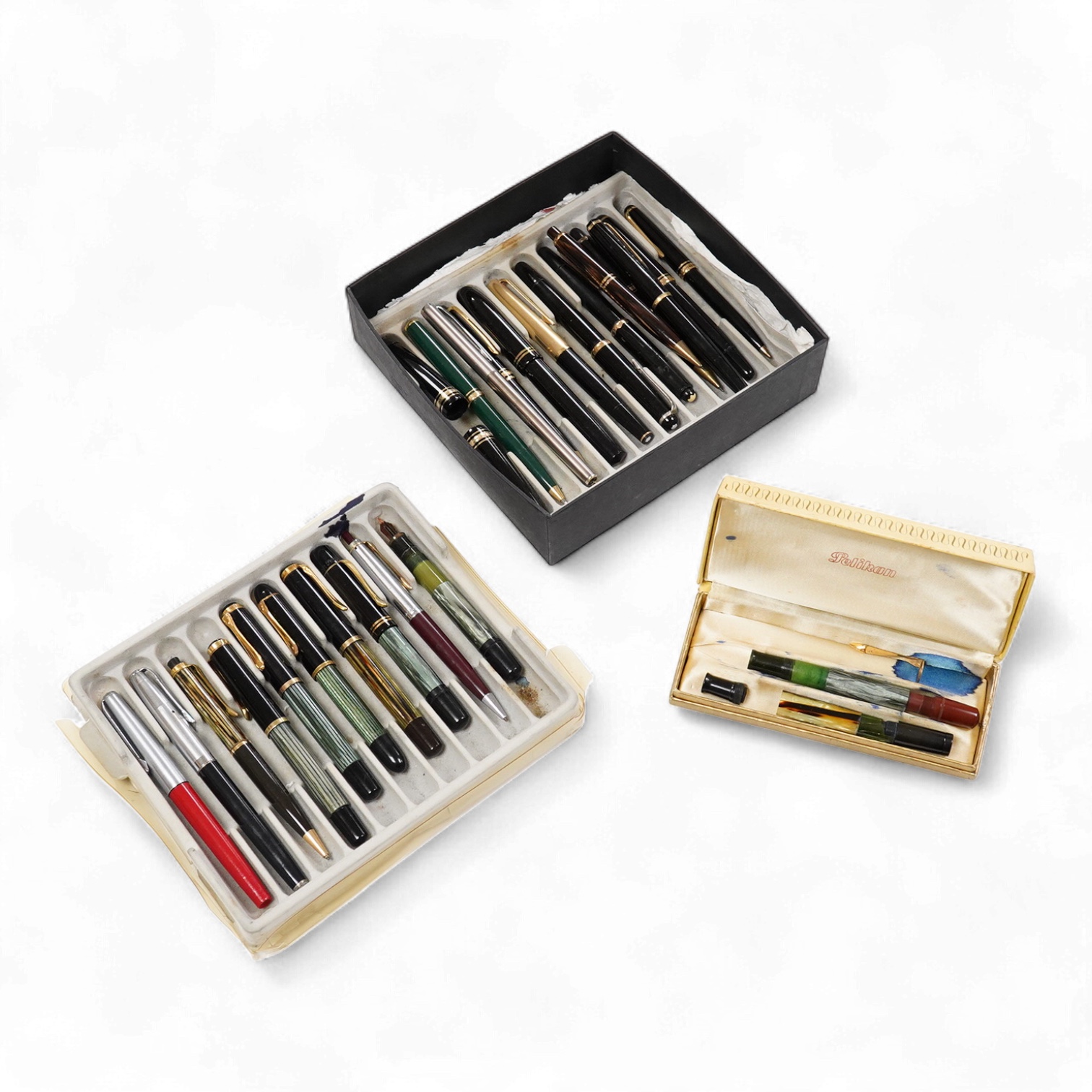 Montblanc and Pelikan fountain pens and associated spares